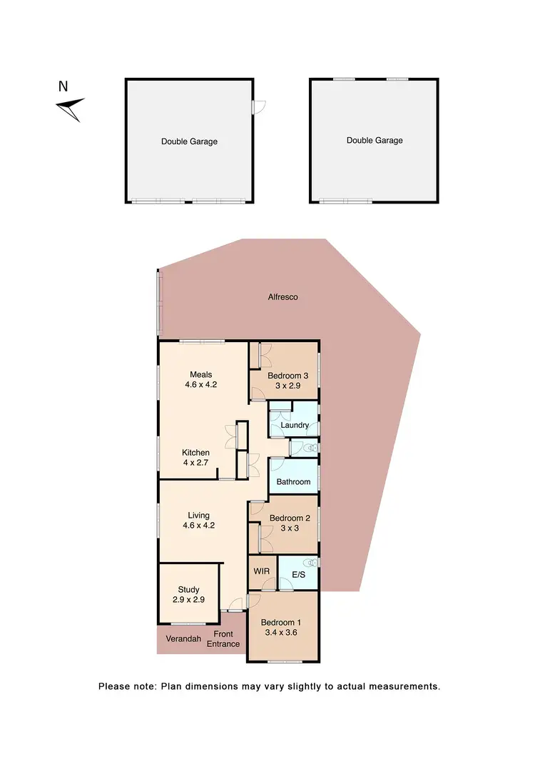Floorplan of Homely house listing, 21 Hamlin Street, Miners Rest VIC 3352