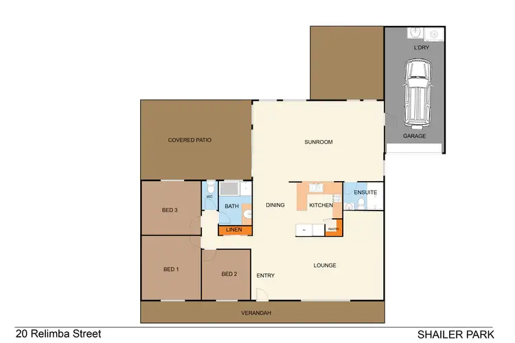 Floorplan of Homely house listing, 20 Relimba Street, Shailer Park QLD 4128