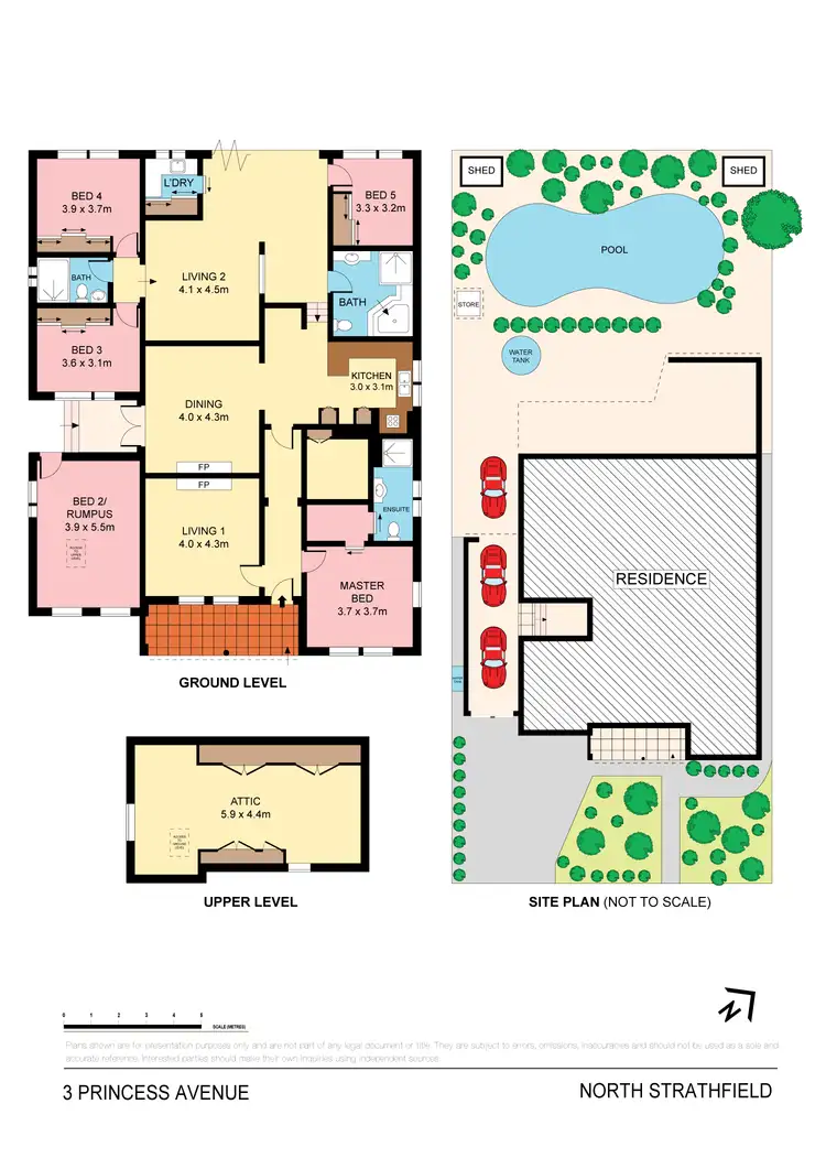 Floorplan of Homely house listing, 3 Princess Avenue, North Strathfield NSW 2137