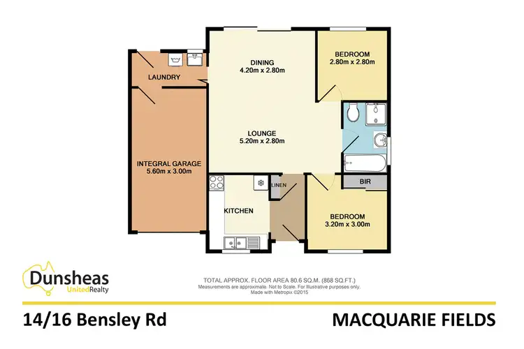 Floorplan of Homely villa listing, 14/16 Bensley Road, Macquarie Fields NSW 2564