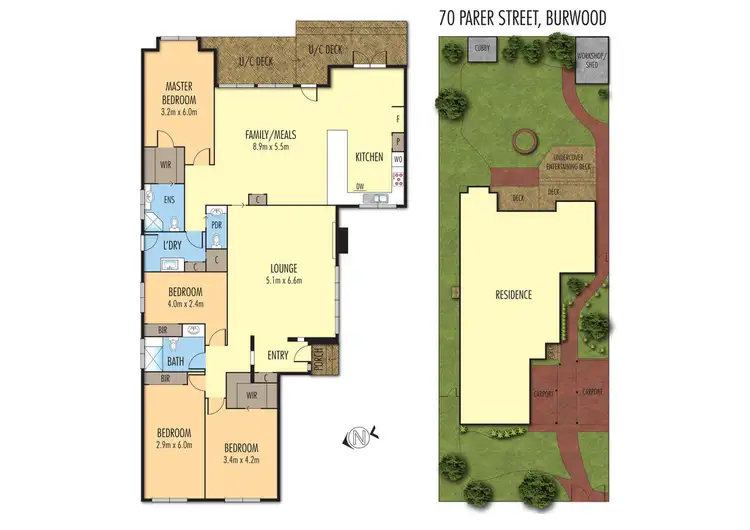 Floorplan of Homely house listing, 70 Parer Street, Burwood VIC 3125