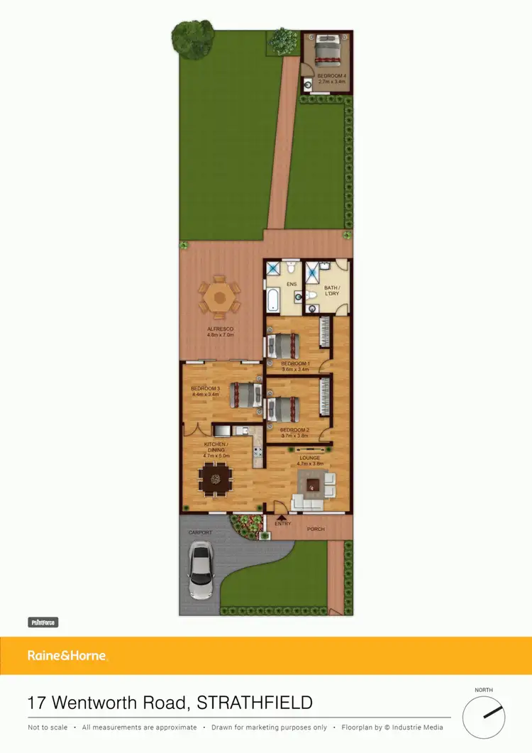 Floorplan of Homely house listing, 17 Wentworth Road, Strathfield NSW 2135