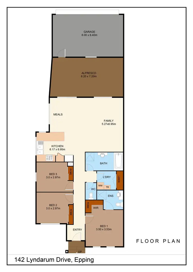 Floorplan of Homely house listing, 142 Lyndarum Drive, Epping VIC 3076