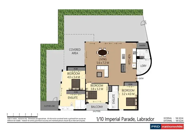 Floorplan of Homely apartment listing, 1/10-12 Imperial Parade, Labrador QLD 4215
