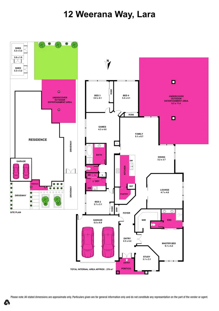 Floorplan of Homely house listing, 12 Weerana Way, Lara VIC 3212