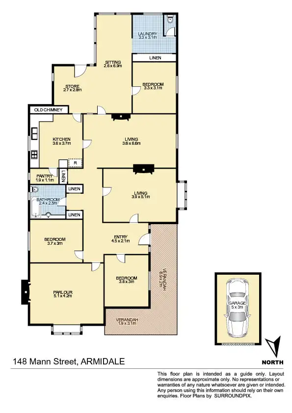 Floorplan of Homely house listing, 148 Mann Street, Armidale NSW 2350