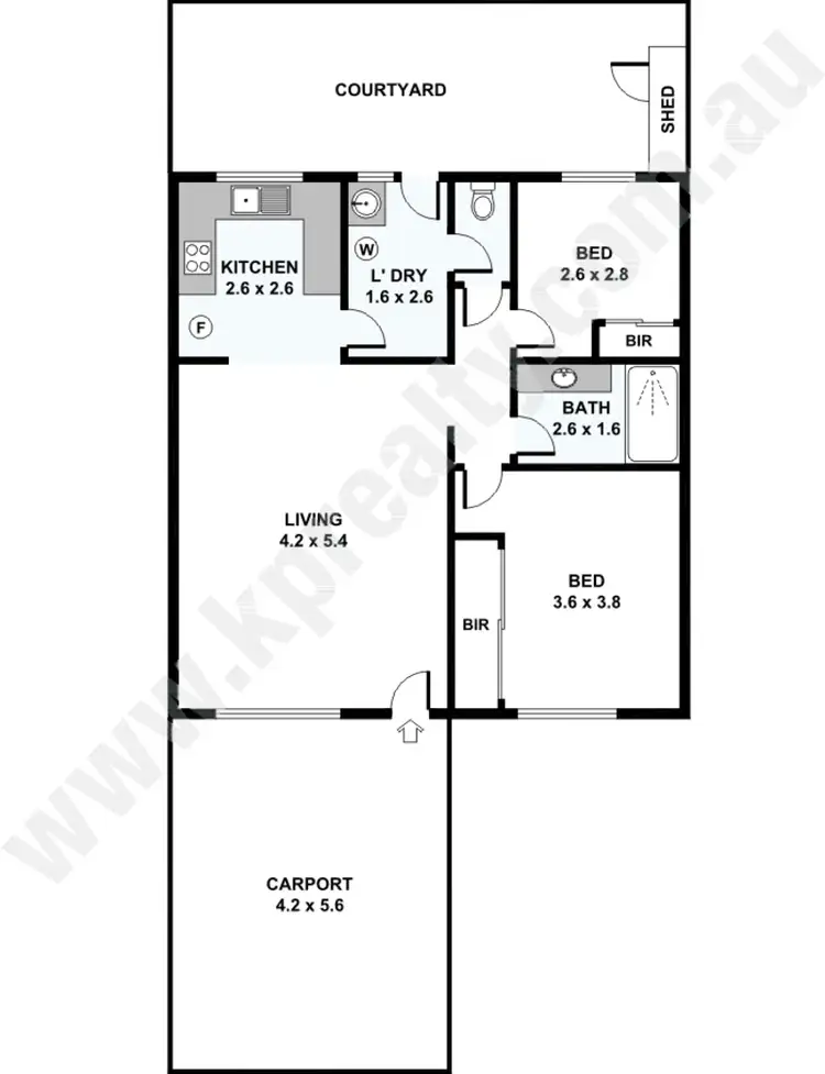 Floorplan of Homely villa listing, 8/15 Hamilton Street, Osborne Park WA 6017