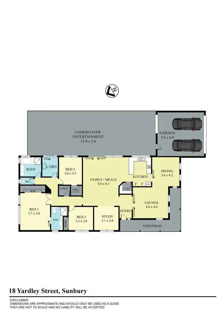 Floorplan of Homely house listing, 18 Yardley Street, Sunbury VIC 3429
