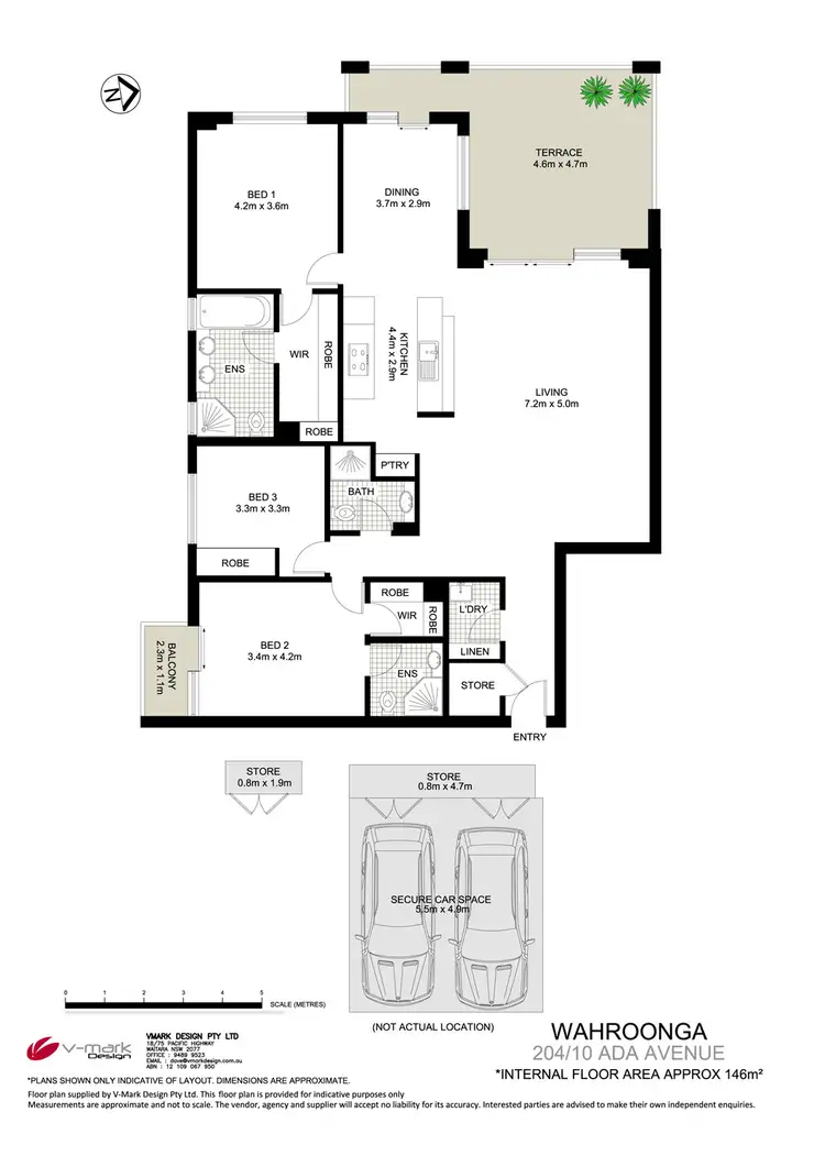 Floorplan of Homely apartment listing, 204/10 Ada Avenue, Wahroonga NSW 2076