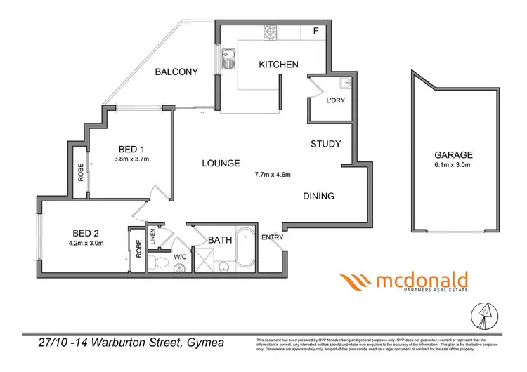 Floorplan of Homely apartment listing, 27/10-14 Warburton St, Gymea NSW 2227