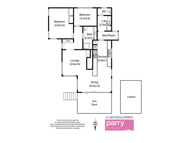 Floorplan of Homely house listing, 24 Arundel Street, Newstead TAS 7250