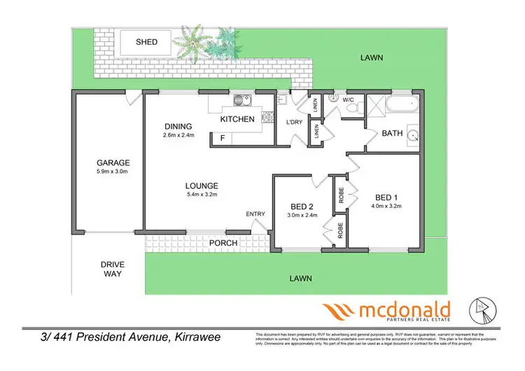 Floorplan of Homely villa listing, 3/441-443 President Avenue, Kirrawee NSW 2232