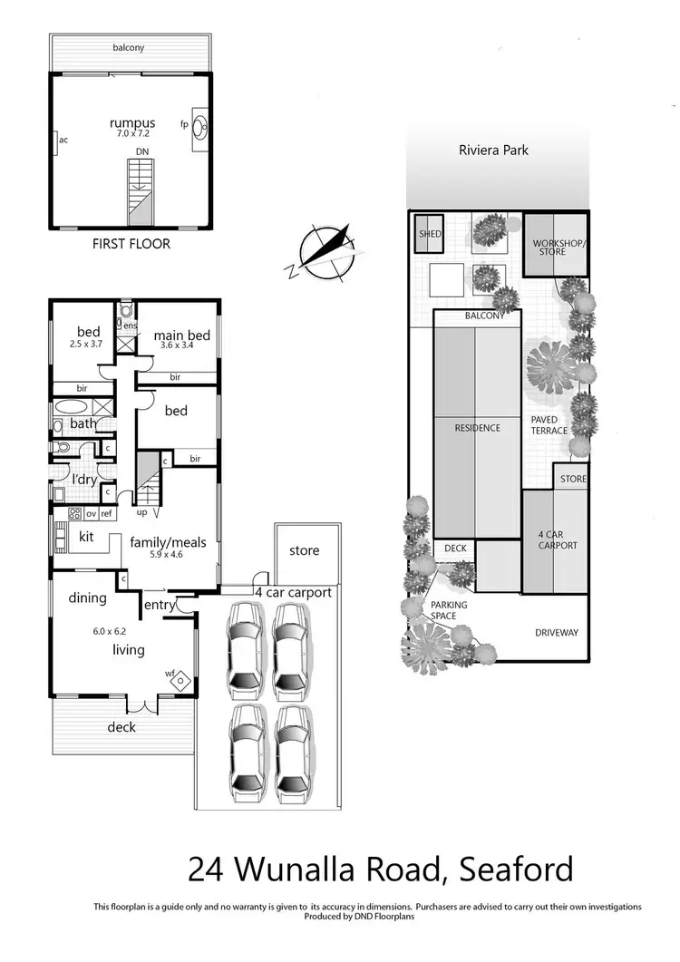 Floorplan of Homely house listing, 24 Wunalla Road, Seaford VIC 3198