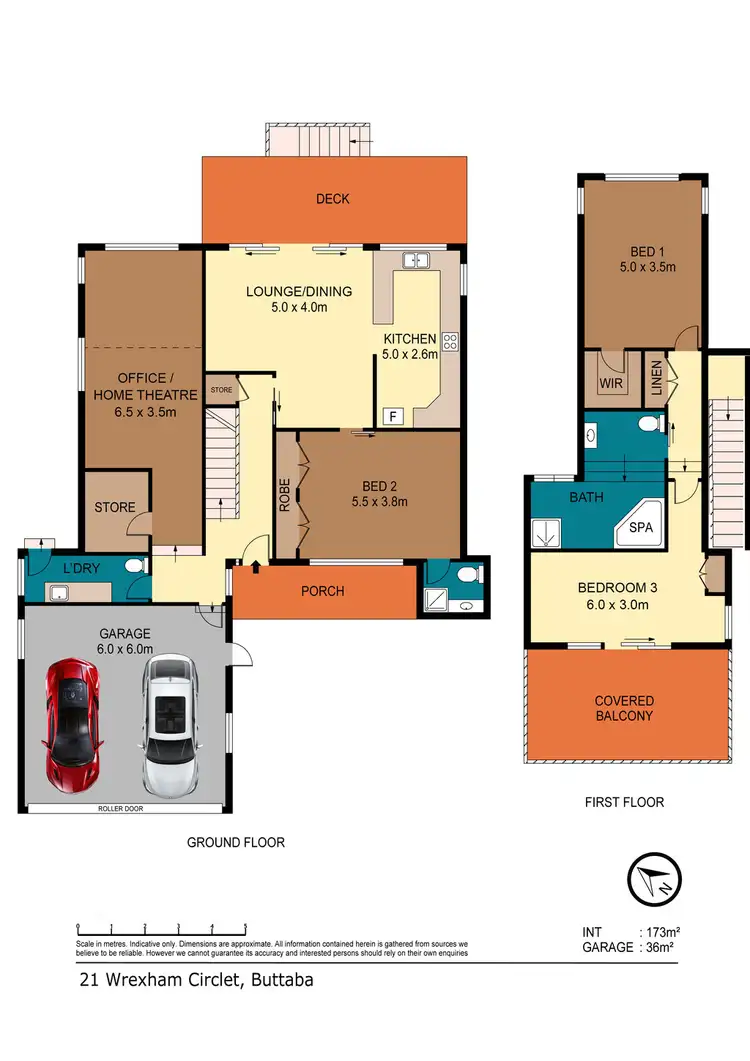 Floorplan of Homely house listing, 21 WREXHAM CIRCLET, Buttaba NSW 2283