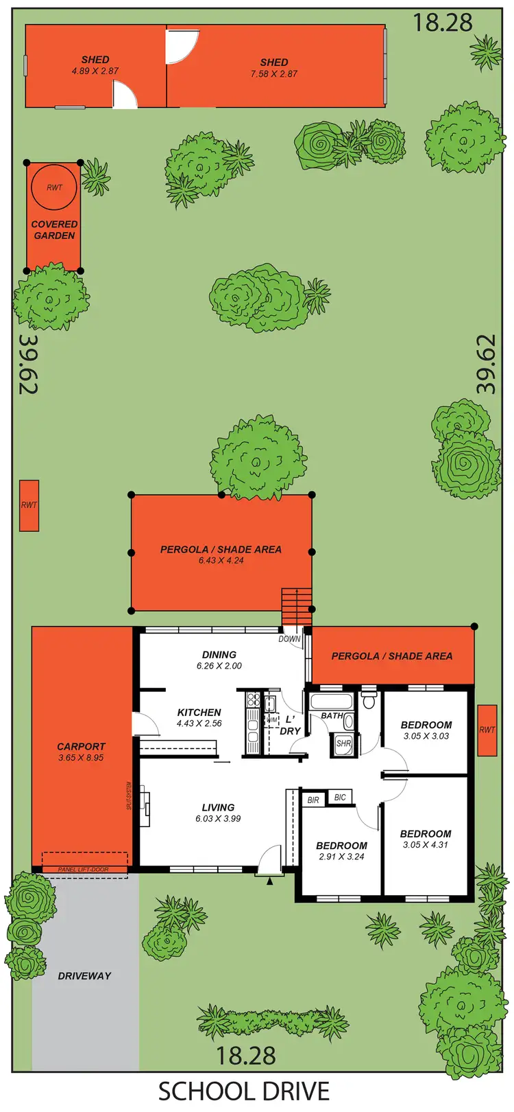 Floorplan of Homely house listing, 20 School Drive, Banksia Park SA 5091