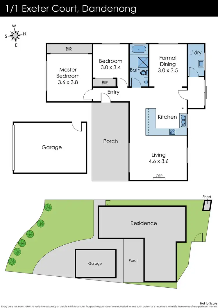 Floorplan of Homely house listing, 1/1 Exeter Court, Dandenong VIC 3175