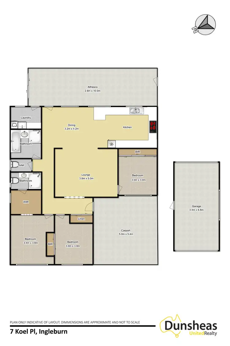 Floorplan of Homely house listing, 7 Koel Place, Ingleburn NSW 2565
