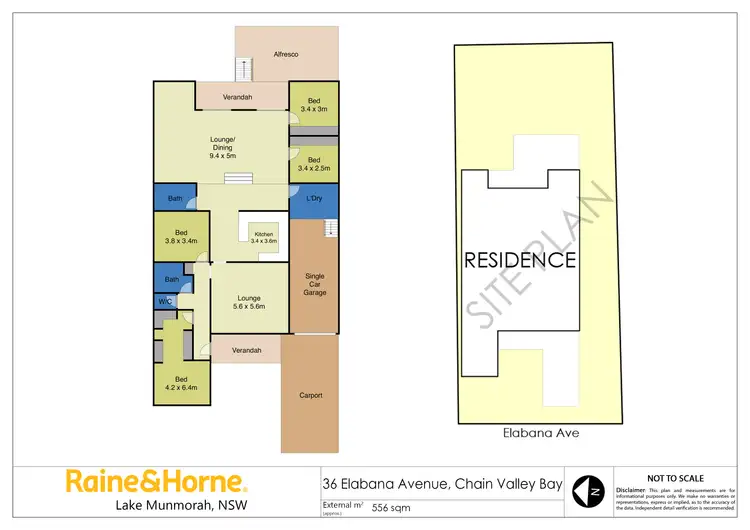Floorplan of Homely house listing, 36 Elabana Avenue, Chain Valley Bay NSW 2259