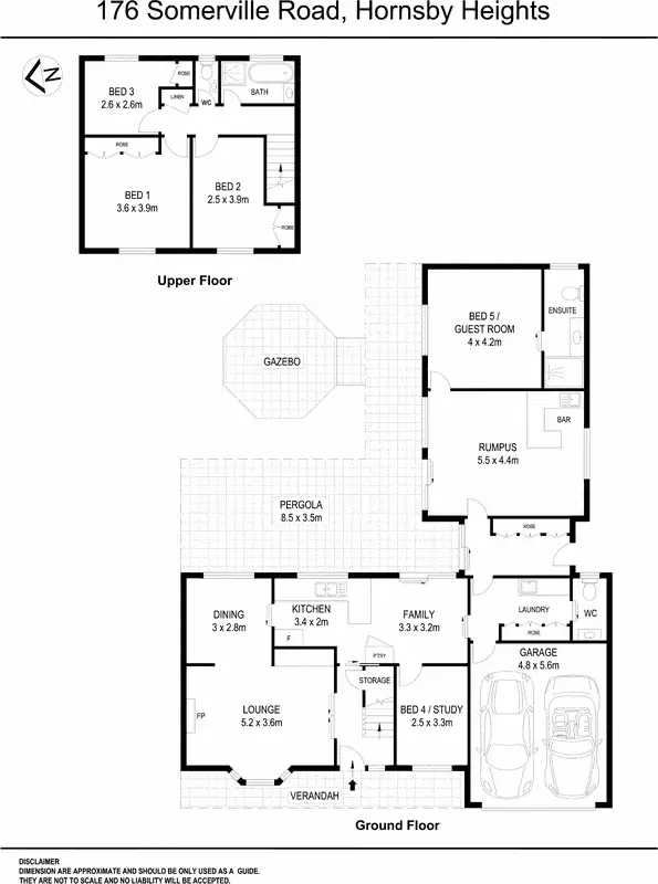 Floorplan of Homely house listing, 176 Somerville Road, Hornsby Heights NSW 2077