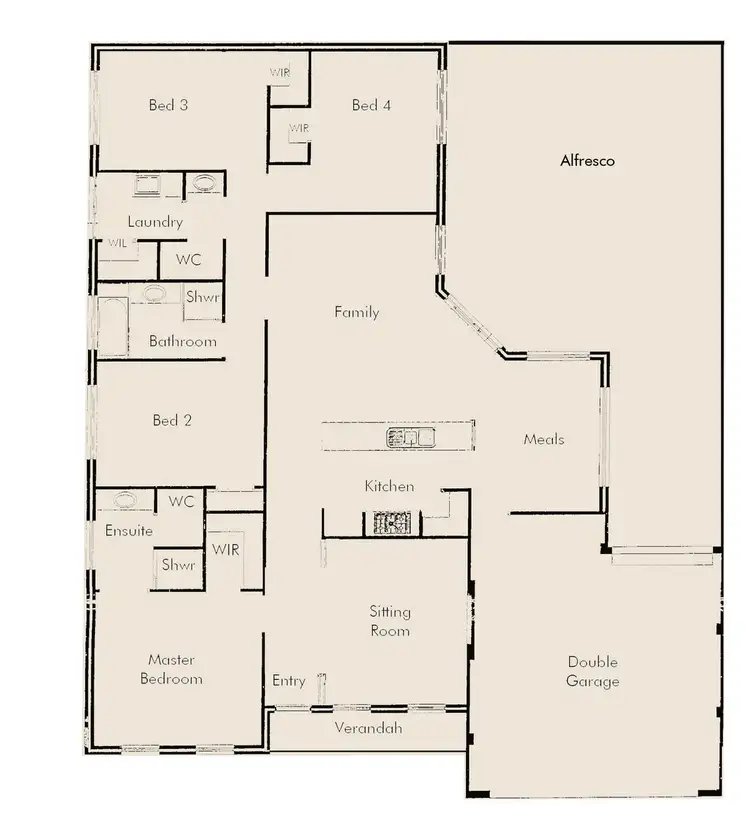 Floorplan of Homely house listing, 43 Governor Drive, Falcon WA 6210