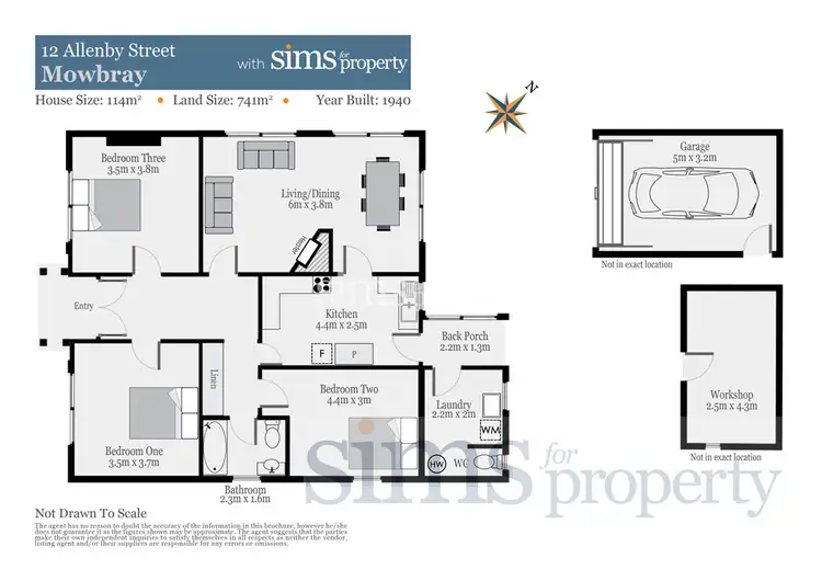 Floorplan of Homely house listing, 12 Allenby Street, Mowbray TAS 7248