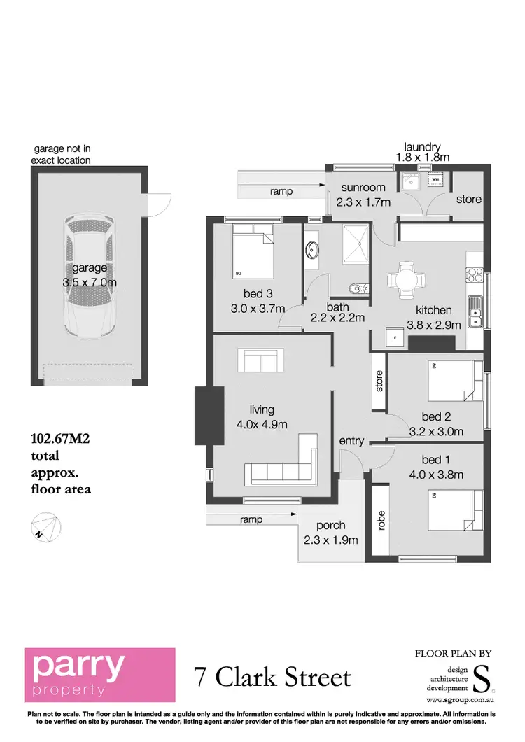Floorplan of Homely house listing, 7 Clark Street, Mowbray TAS 7248
