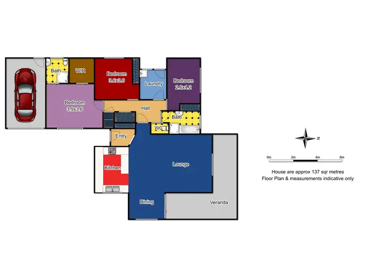 Floorplan of Homely unit listing, 1/69A Dalton Street, Orange NSW 2800