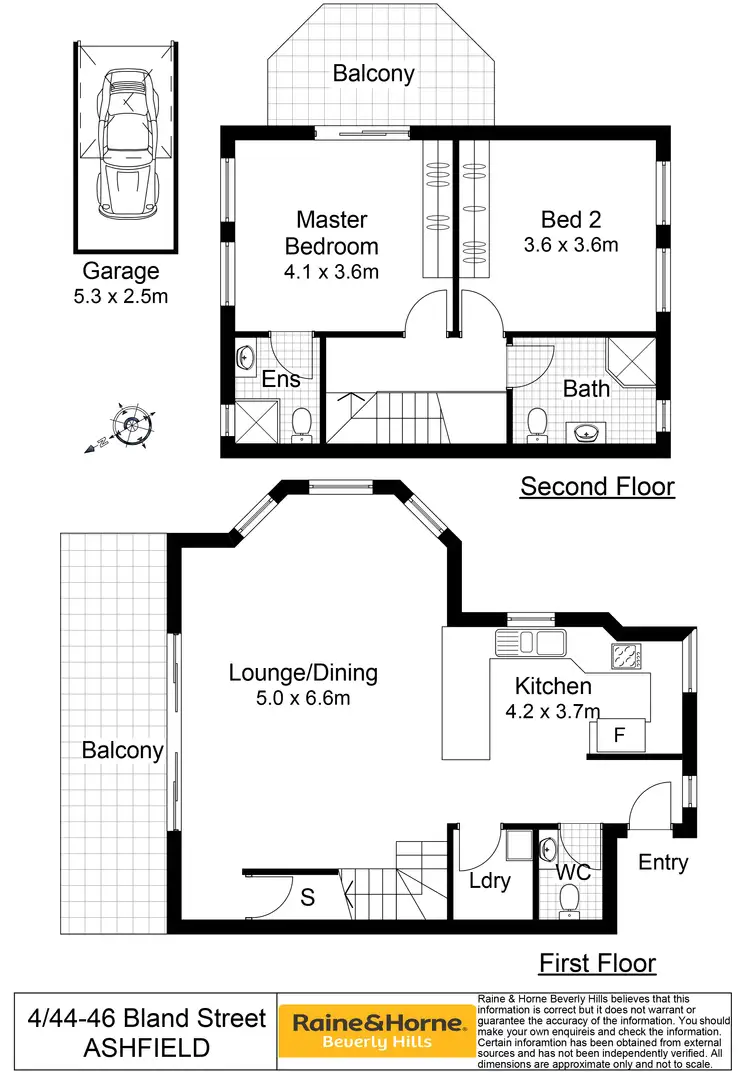Floorplan of Homely apartment listing, 4/44 Bland Street, Ashfield NSW 2131