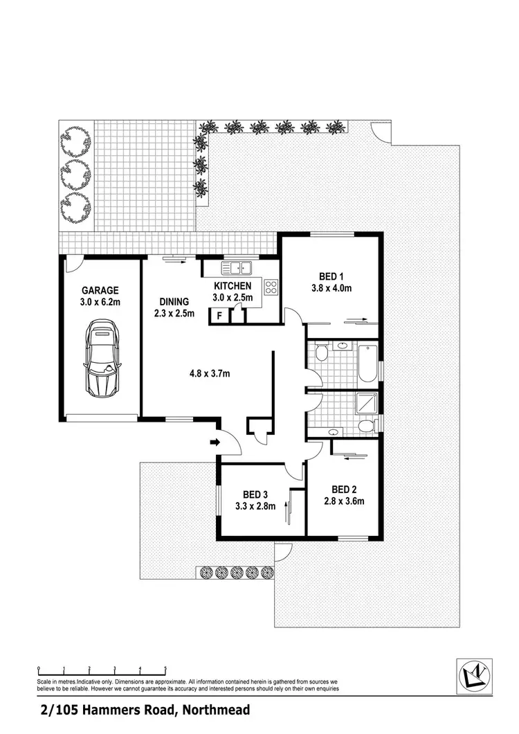Floorplan of Homely villa listing, 2/105 Hammers Road, Northmead NSW 2152