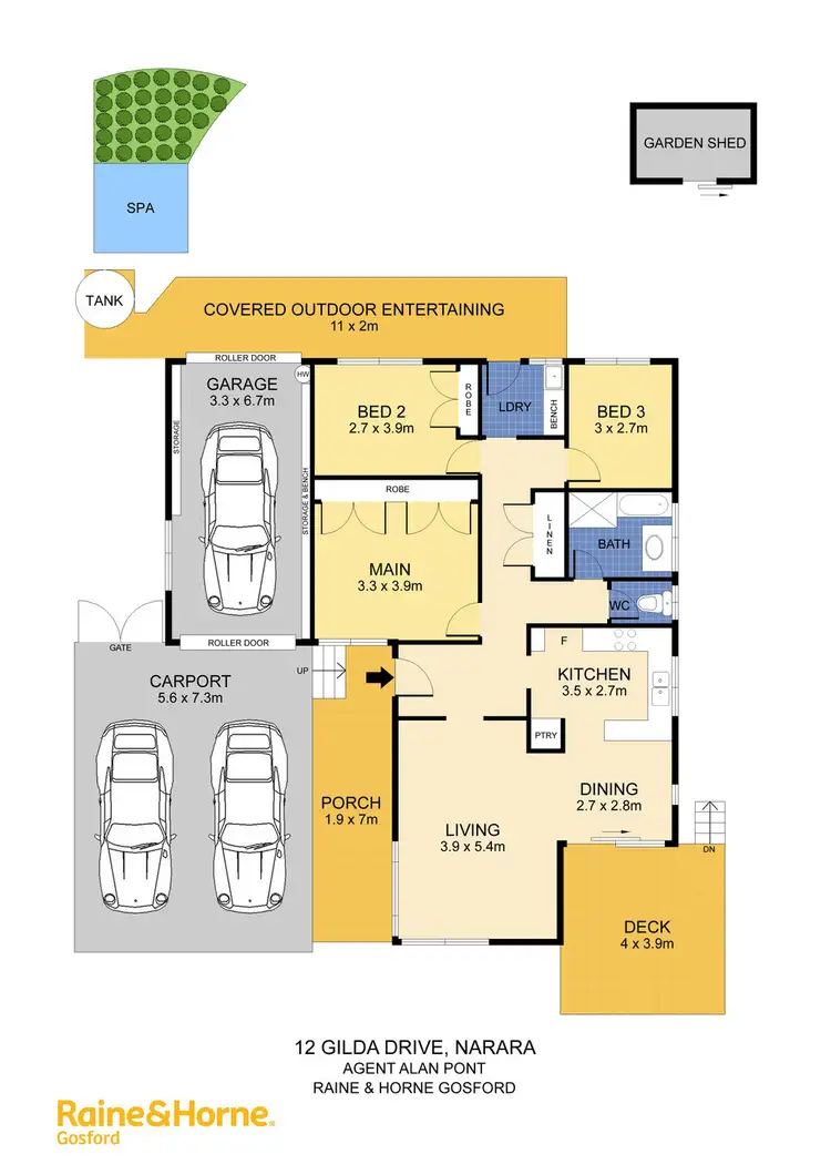 Floorplan of Homely house listing, 12 Gilda Drive, Narara NSW 2250