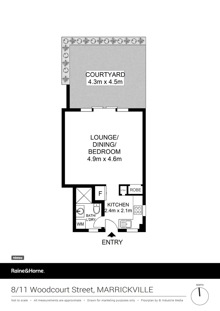 Floorplan of Homely apartment listing, 8/11 Woodcourt Street, Marrickville NSW 2204