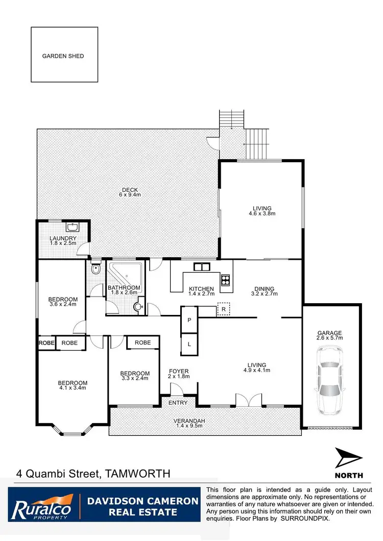Floorplan of Homely house listing, 4 Quambi Street, Tamworth NSW 2340