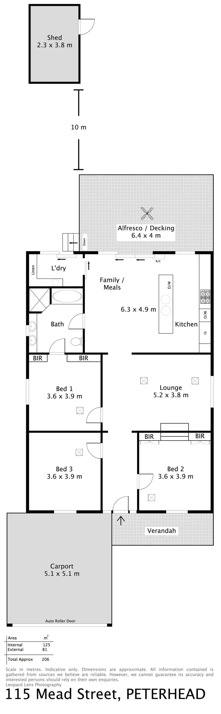Floorplan of Homely house listing, 115 Mead Street, Peterhead SA 5016