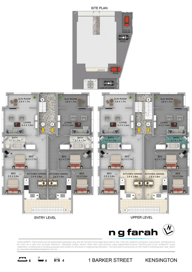 Floorplan of Homely block of units listing, 1 Barker Street, Kensington NSW 2033