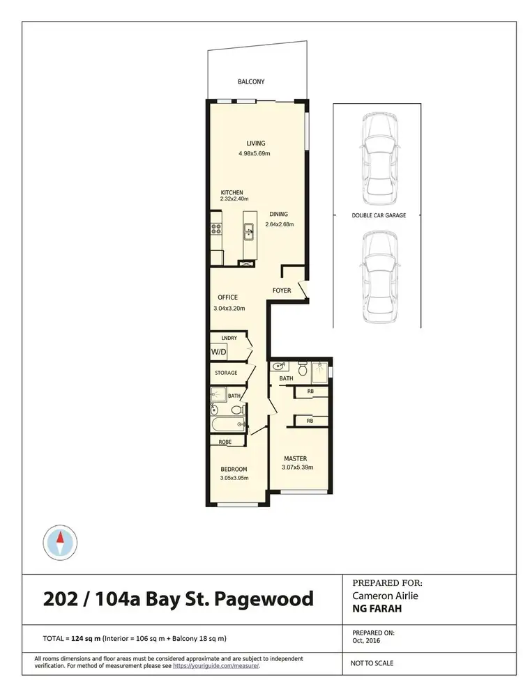 Floorplan of Homely apartment listing, 202/37 Myrtle Street (Aka 202/104a Bay Street), Pagewood NSW 2035
