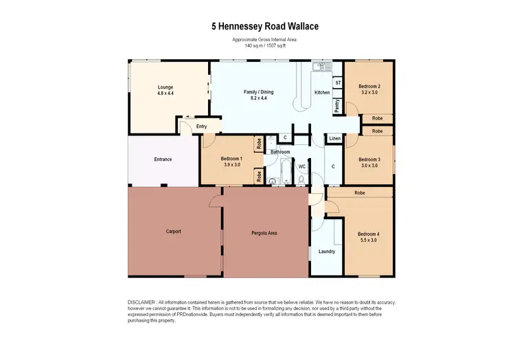 Floorplan of Homely house listing, 5 Hennessy's Road, Millbrook VIC 3352
