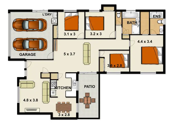 Floorplan of Homely house listing, 4 Tranquillity Way, Eagleby QLD 4207