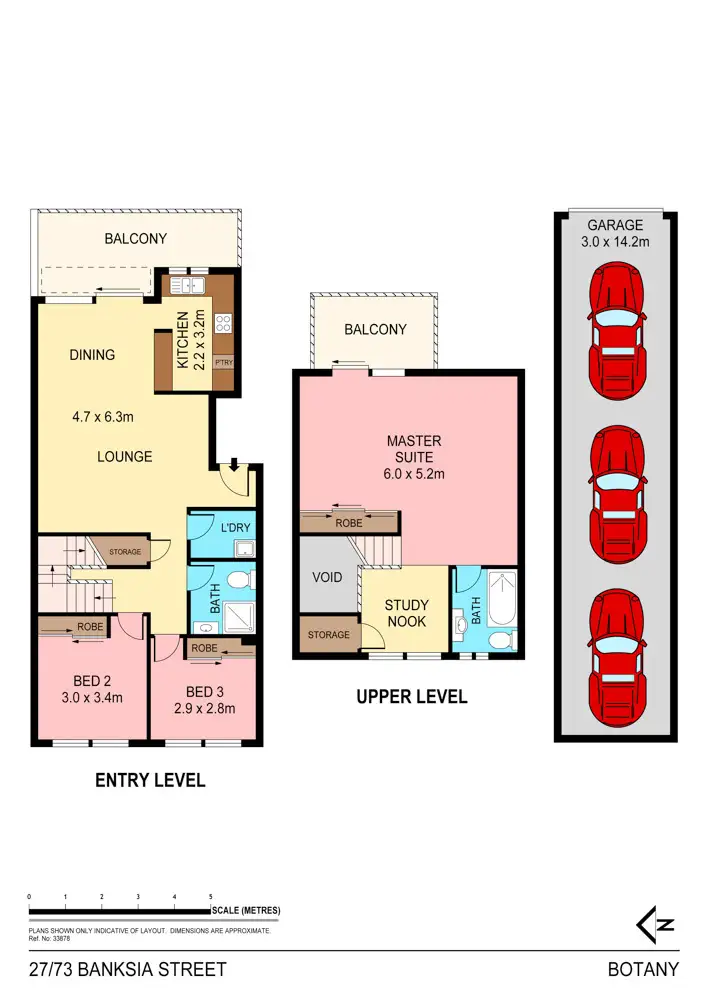 Floorplan of Homely apartment listing, 27/73 Banksia Street, Botany NSW 2019