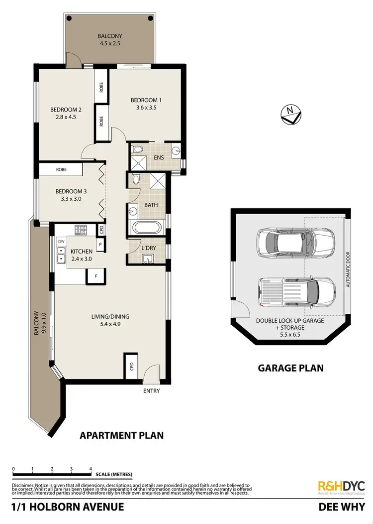 Floorplan of Homely unit listing, 1/1 Holborn Avenue, Dee Why NSW 2099