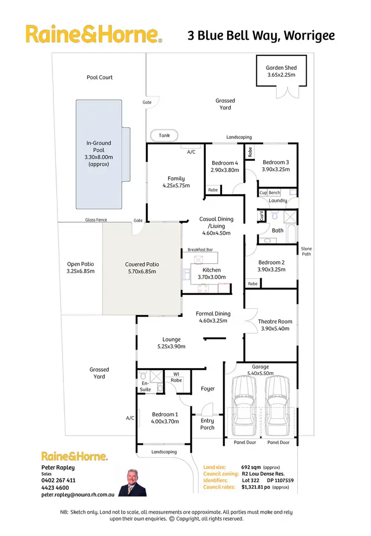Floorplan of Homely house listing, 3 Blue Bell Way, Worrigee NSW 2540