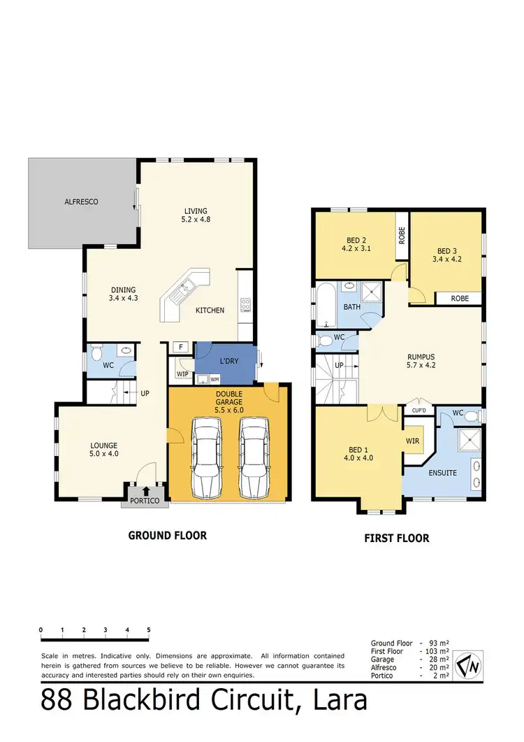 Floorplan of Homely house listing, 88 Blackbird Circuit, Lara VIC 3212