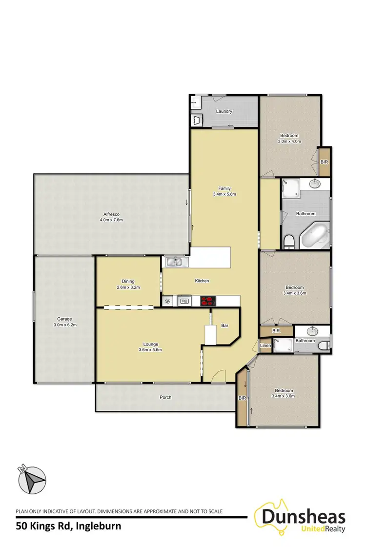 Floorplan of Homely house listing, 50 Kings Road, Ingleburn NSW 2565