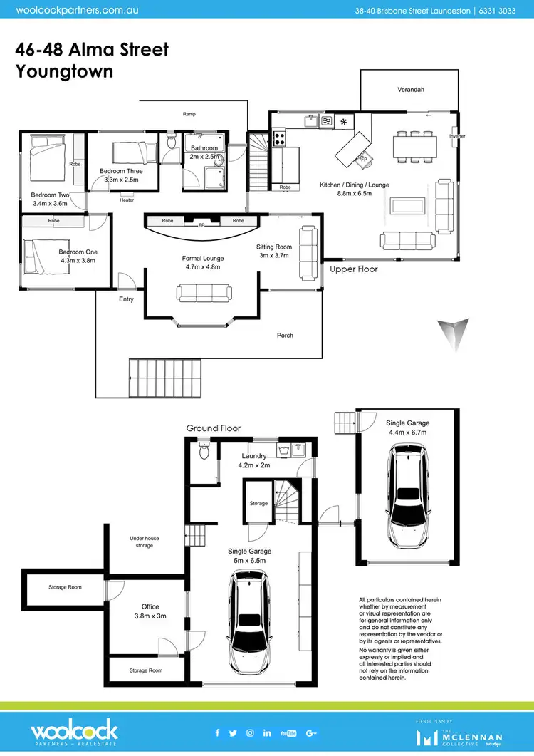 Floorplan of Homely house listing, 46 - 48 Alma street, Youngtown TAS 7249