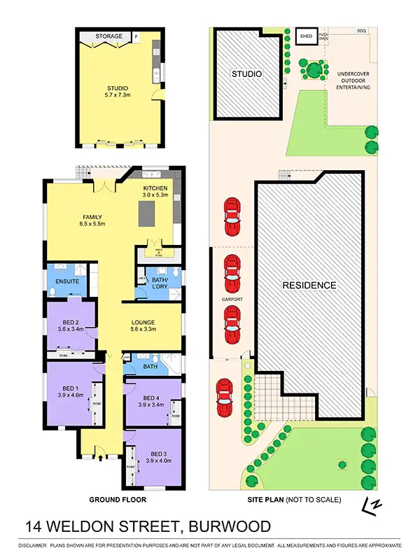 Floorplan of Homely house listing, 14 Weldon Street, Burwood NSW 2134