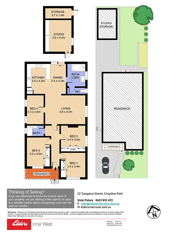 Floorplan of Homely house listing, 22 Tangarra Street, Croydon Park NSW 2133