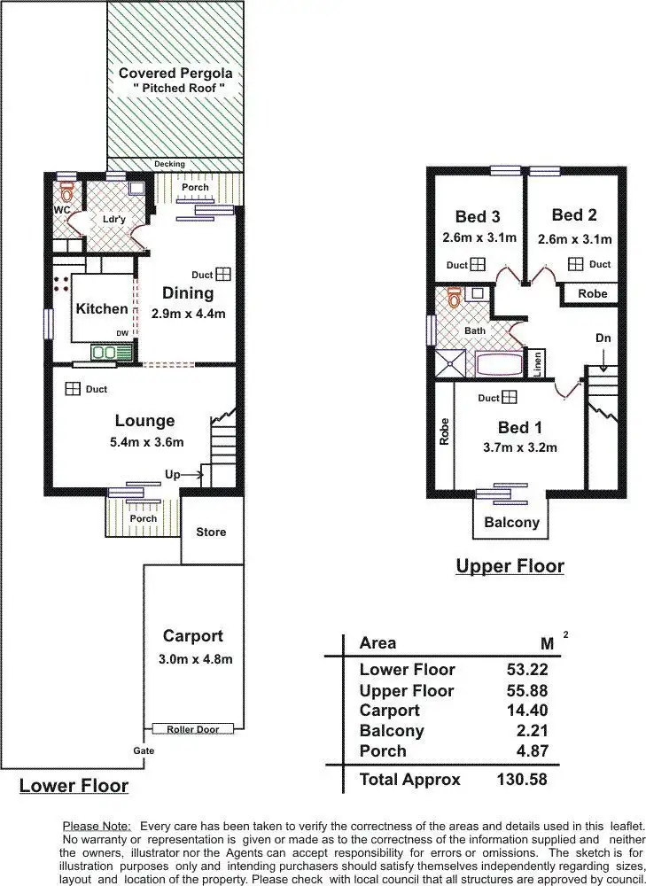 Floorplan of Homely townhouse listing, 48 One and All Drive, North Haven SA 5018