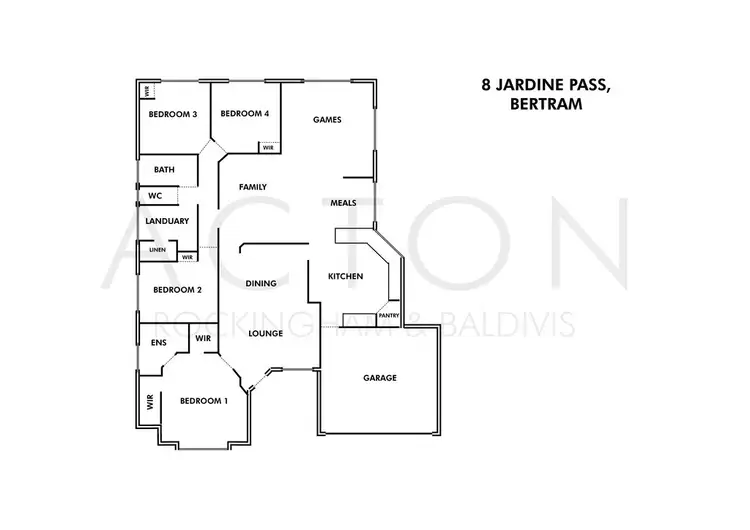 Floorplan of Homely house listing, 8 Jardine Pass, Bertram WA 6167