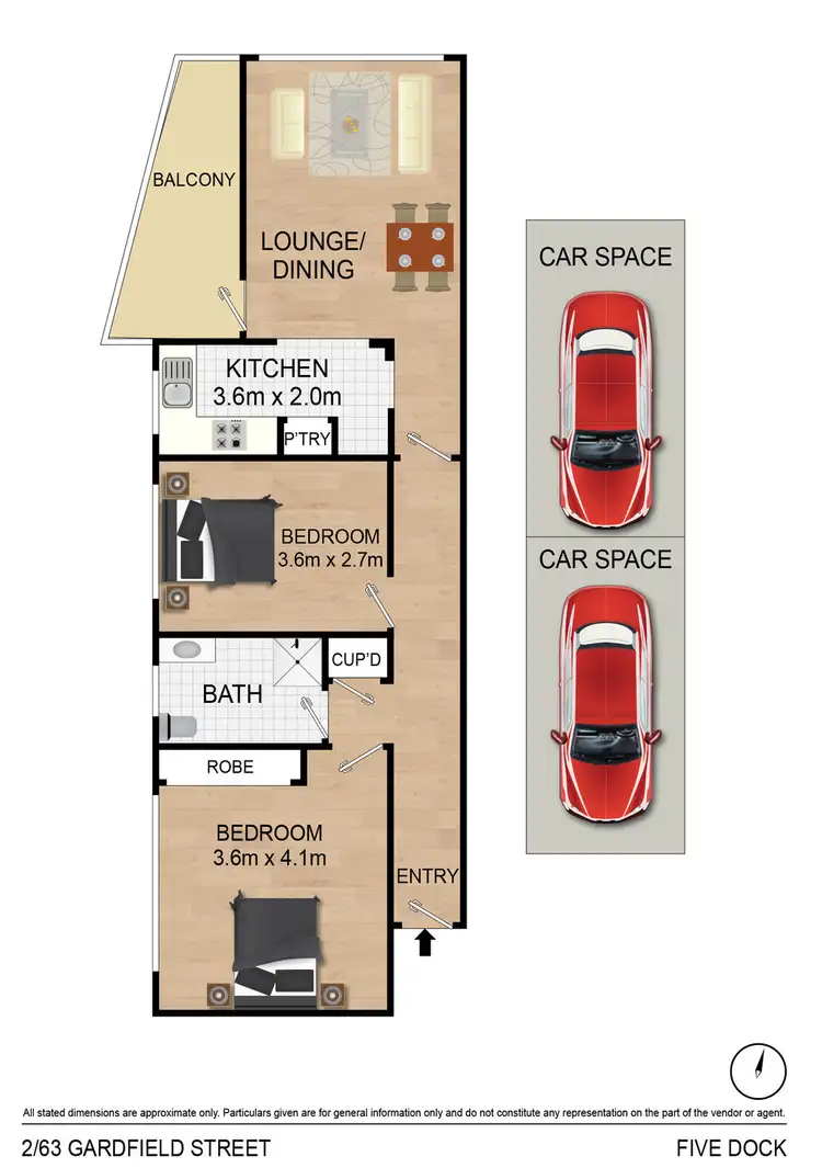 Floorplan of Homely apartment listing, 2/63 Garfield Street, Five Dock NSW 2046