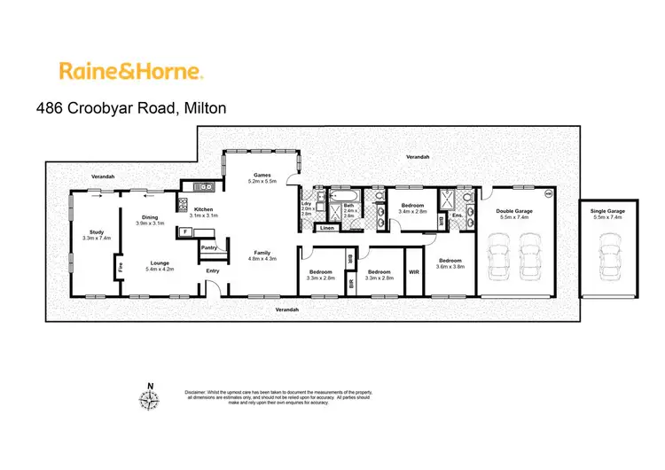 Floorplan of Homely house listing, 486 Croobyar Road, Milton NSW 2538