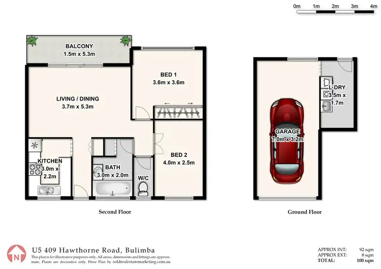 Floorplan of Homely unit listing, 5/409 Hawthorne Road, Bulimba QLD 4171